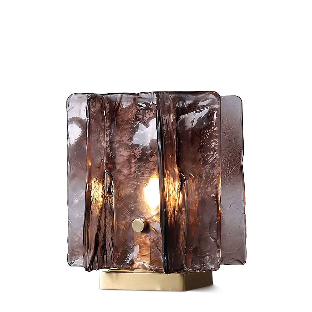 Amber Building Block Table Lamp